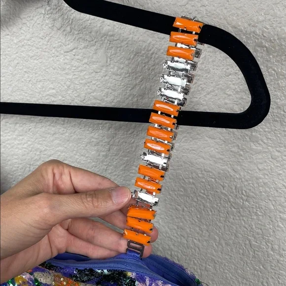 NWT Nadine Merabi Lyra Floral Sequin Mini Dress Beaded Colorful Sz 4 - Picture 8 of 16